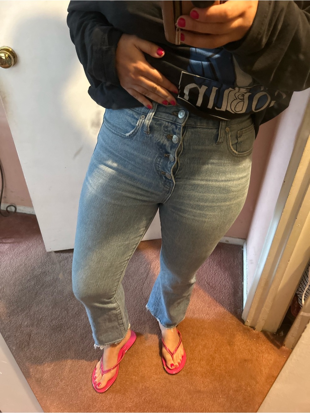 Madewell High-Rise Jeans in Light Blue: Cali Denim Boot